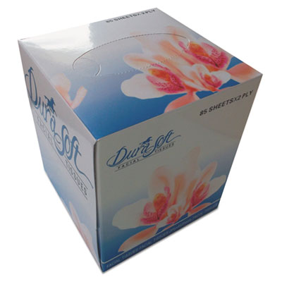 Facial Tissue Cube Box, 2-Ply, White, 85 Sheets/Box, 36 Boxes/Carton OrdermeInc OrdermeInc