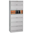 Fixed Shelf Enclosed-Format Lateral File for End-Tab Folders, 7 Legal/Letter File Shelves, Light Gray, 36" x 16.5" x 87" OrdermeInc OrdermeInc