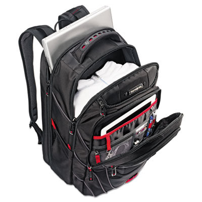 Tectonic PFT Backpack, Fits Devices Up to 17", Ballistic Nylon, 13 x 9 x 19, Black/Red OrdermeInc OrdermeInc