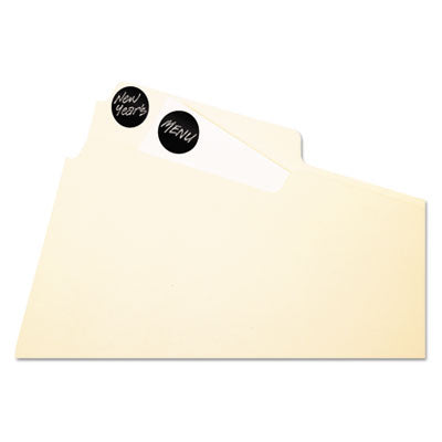 Handwrite Only Self-Adhesive Removable Round Color-Coding Labels, 0.75" dia, Black, 28/Sheet, 36 Sheets/Pack, (5459) OrdermeInc OrdermeInc