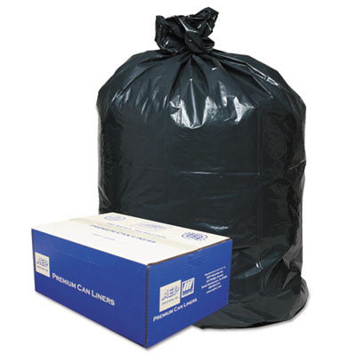 Linear Low-Density Can Liners, 45 gal, 0.63 mil, 40" x 46", Black, 25 Bags/Roll, 10 Rolls/Carton OrdermeInc OrdermeInc