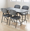 IndestrucTable Industrial Folding Table, Rectangular, 60" x 30" x 29", Charcoal OrdermeInc OrdermeInc