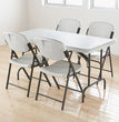 IndestrucTable Industrial Folding Table, Rectangular, 60" x 30" x 29", Platinum OrdermeInc OrdermeInc