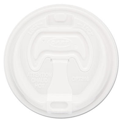 DART Optima Reclosable Lid, Fits 12 oz to 24 oz Foam Cups, White, 100/Pack - OrdermeInc