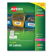AVERY PRODUCTS CORPORATION Durable Permanent ID Labels with TrueBlock Technology, Laser Printers, 0.66 x 1.75, White, 60/Sheet, 50 Sheets/Pack
