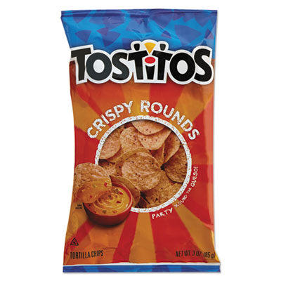 FRITO-LAY, INC. Tortilla Chips Crispy Rounds, 3 oz Bag, 28/Carton - OrdermeInc