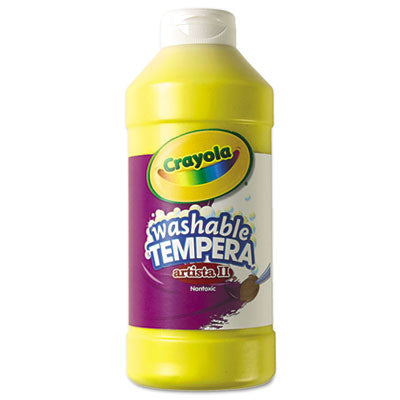 Crayola® Artista II Washable Tempera Paint, Yellow, 16 oz Bottle - OrdermeInc