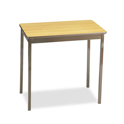 Utility Table, Rectangular, 30w x 18d x 30h, Oak/Brown OrdermeInc OrdermeInc