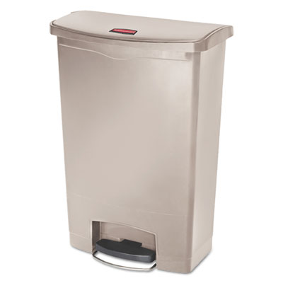 Streamline Resin Step-On Container, Front Step Style, 24 gal, Polyethylene, Beige OrdermeInc OrdermeInc