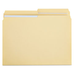 Universal® Double-Ply Top Tab Manila File Folders, 1/2-Cut Tabs: Assorted, Letter Size, 0.75" Expansion, Manila, 100/Box OrdermeInc OrdermeInc