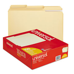 Universal® Double-Ply Top Tab Manila File Folders, 1/3-Cut Tabs: Assorted, Letter Size, 0.75" Expansion, Manila, 100/Box OrdermeInc OrdermeInc