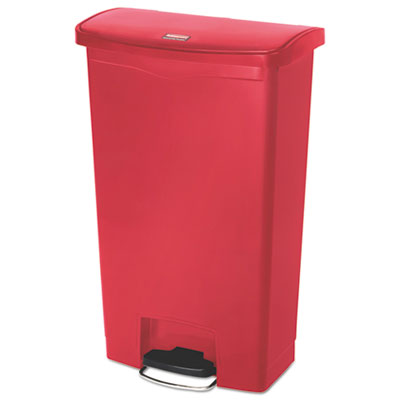 Streamline Resin Step-On Container, Front Step Style, 18 gal, Polyethylene, Red OrdermeInc OrdermeInc