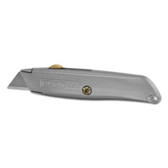 STANLEY BOSTITCH Classic 99 Utility Knife with Retractable Blade, 6" Die Cast Handle, Gray - OrdermeInc