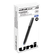 uniball® Roller Ball Pen, Stick, Extra-Fine 0.5 mm, Blue Ink, Black/Blue Barrel, Dozen OrdermeInc OrdermeInc