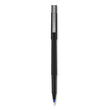 uniball® Roller Ball Pen, Stick, Fine 0.7 mm, Blue Ink, Black/Blue Barrel, Dozen OrdermeInc OrdermeInc