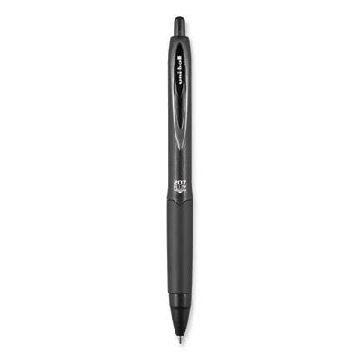 uniball® 207 Plus+ Gel Pen, Retractable, Medium 0.7 mm, Black Ink, Black Barrel, 36/Pack - OrdermeInc
