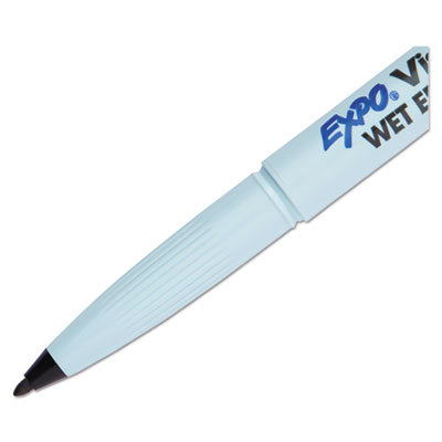 SANFORD Vis-a-Vis Wet Erase Marker, Fine Bullet Tip, Black, Dozen - OrdermeInc