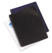 Leather-Look Presentation Covers for Binding Systems, Navy, 11.25 x 8.75, Unpunched, 100 Sets/Box OrdermeInc OrdermeInc