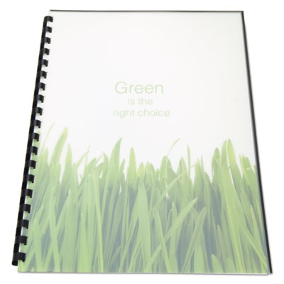 100% Recycled Poly Binding Cover, Frost, 11 x 8.5, Unpunched, 25/Pack OrdermeInc OrdermeInc