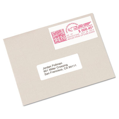 Postage Meter Labels for Personal Post Office, 1.78 x 6, White, 2/Sheet, 30 Sheets/Pack, (5289) - OrdermeInc