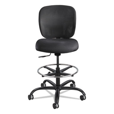 Vue Heavy-Duty Extended-Height Stool, Supports Up to 350 lb, 23" to 32.5" Seat Height, Black Fabric OrdermeInc OrdermeInc