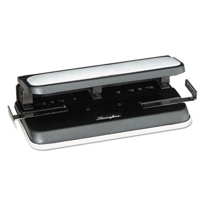 32-Sheet Easy Touch Two- to Three-Hole Punch with Cintamatic Centering, 9/32" Holes, Black/Gray OrdermeInc OrdermeInc