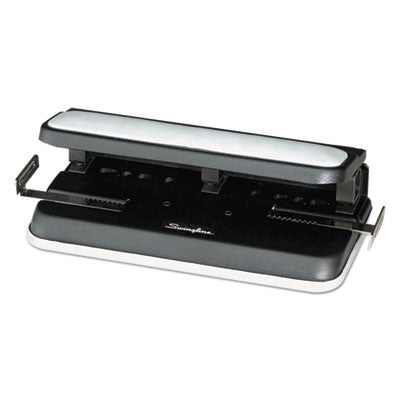 32-Sheet Easy Touch Two- to Three-Hole Punch with Cintamatic Centering, 9/32" Holes, Black/Gray OrdermeInc OrdermeInc