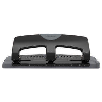 20-Sheet SmartTouch Three-Hole Punch, 9/32" Holes, Black/Gray OrdermeInc OrdermeInc