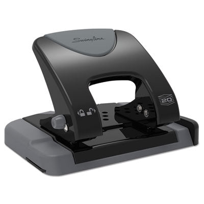 20-Sheet SmartTouch Two-Hole Punch, 9/32" Holes, Black/Gray OrdermeInc OrdermeInc