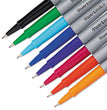 SANFORD Flair Felt Tip Porous Point Pen, Stick, Extra-Fine 0.4 mm, Assorted Ink and Barrel Colors, 8/Pack - OrdermeInc