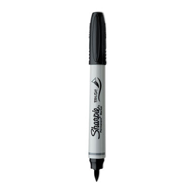 SANFORD Brush Tip Permanent Marker, Medium Brush Tip, Black, Dozen - OrdermeInc