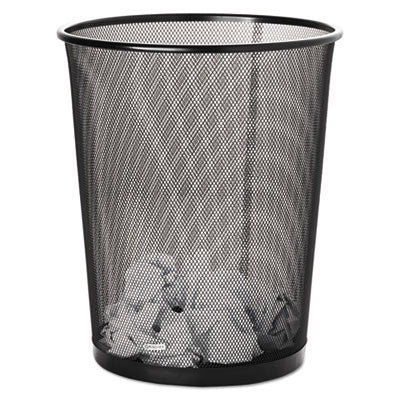 Rolodex™ Mesh Round Wastebasket, 4.5 gal, Mesh, Black OrdermeInc OrdermeInc