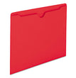 Colored File Jackets with Reinforced Double-Ply Tab, Straight Tab, Letter Size, Red, 100/Box OrdermeInc OrdermeInc