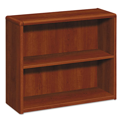 10700 Series Wood Bookcase, Two-Shelf, 36w x 13.13d x 29.63h, Cognac OrdermeInc OrdermeInc