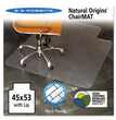 Natural Origins Chair Mat with Lip For Hard Floors, 45 x 53, Clear OrdermeInc OrdermeInc