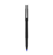 uniball® Roller Ball Pen, Stick, Extra-Fine 0.5 mm, Blue Ink, Black/Blue Barrel, Dozen OrdermeInc OrdermeInc