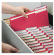 Colored Pressboard Fastener Folders with SafeSHIELD Fasteners, 2" Expansion, 2 Fasteners, Letter Size, Bright Red, 25/Box OrdermeInc OrdermeInc