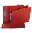 Colored Pressboard Fastener Folders with SafeSHIELD Fasteners, 2" Expansion, 2 Fasteners, Letter Size, Bright Red, 25/Box OrdermeInc OrdermeInc