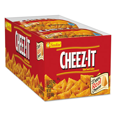 KELLOGG'S Cheez-it Crackers, 1.5 oz Bag, Reduced Fat, 60/Carton - OrdermeInc