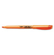 BIC CORP. Brite Liner Highlighter, Fluorescent Orange Ink, Chisel Tip, Orange/Black Barrel, Dozen