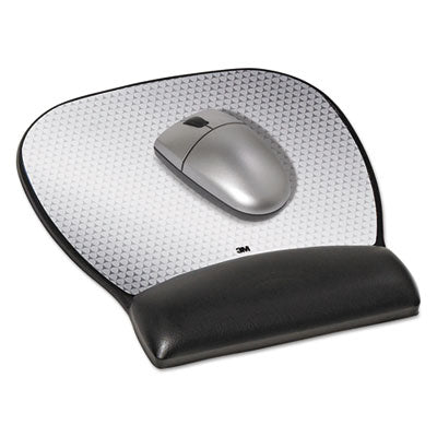 3M™ Antimicrobial Gel Large Mouse Pad with Wrist Rest, 9.25 x 8.75, Black OrdermeInc OrdermeInc