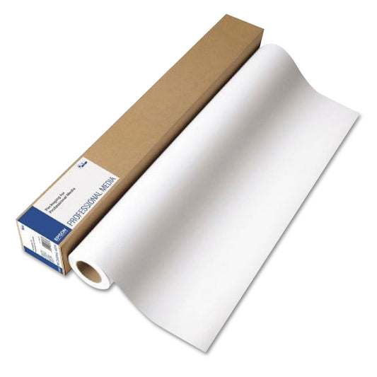 Exhibition Fiber Paper Roll, 12 mil, 24" x 50 ft, Glossy White