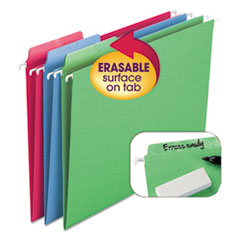 Smead™ Erasable Folders, Letter Size, 1/3-Cut Tabs, Assorted Colors, 18/Box OrdermeInc OrdermeInc