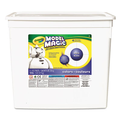 Crayola® Model Magic Modeling Compound, 8 oz Packs, 4 Packs, White, 2 lbs OrdermeInc OrdermeInc