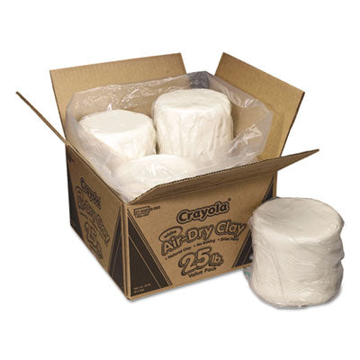 BINNEY & SMITH / CRAYOLA Air-Dry Clay, White, 25 lbs - OrdermeInc