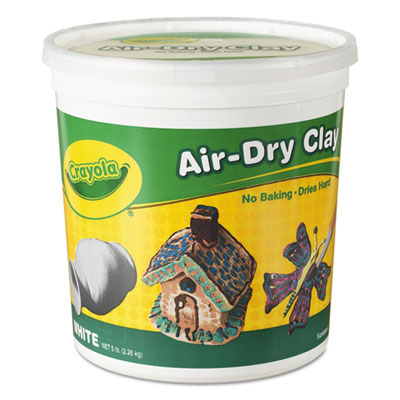 BINNEY & SMITH / CRAYOLA Air-Dry Clay, White, 5 lbs - OrdermeInc