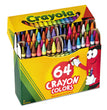 BINNEY & SMITH / CRAYOLA Classic Color Crayons in Flip-Top Pack with Sharpener, 64 Colors/Pack - OrdermeInc