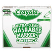 BINNEY & SMITH / CRAYOLA Ultra-Clean Washable Marker Classpack, Fine Bullet Tip, 10 Assorted Colors, 200/Pack - OrdermeInc