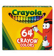 BINNEY & SMITH / CRAYOLA Classic Color Crayons in Flip-Top Pack with Sharpener, 64 Colors/Pack - OrdermeInc