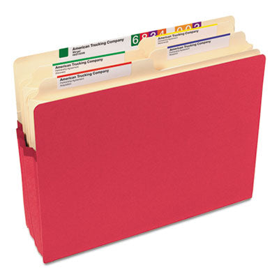 Colored File Pockets, 1.75" Expansion, Letter Size, Red OrdermeInc OrdermeInc